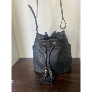Charming Charlie Adjustable Drawstring Bucket Bag